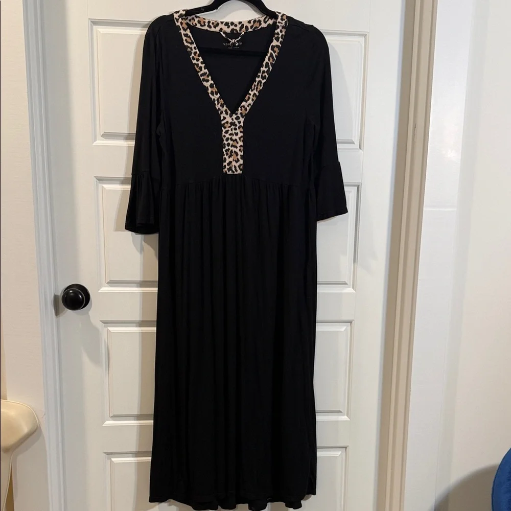 Kate Spade maxi dress with leopard small
